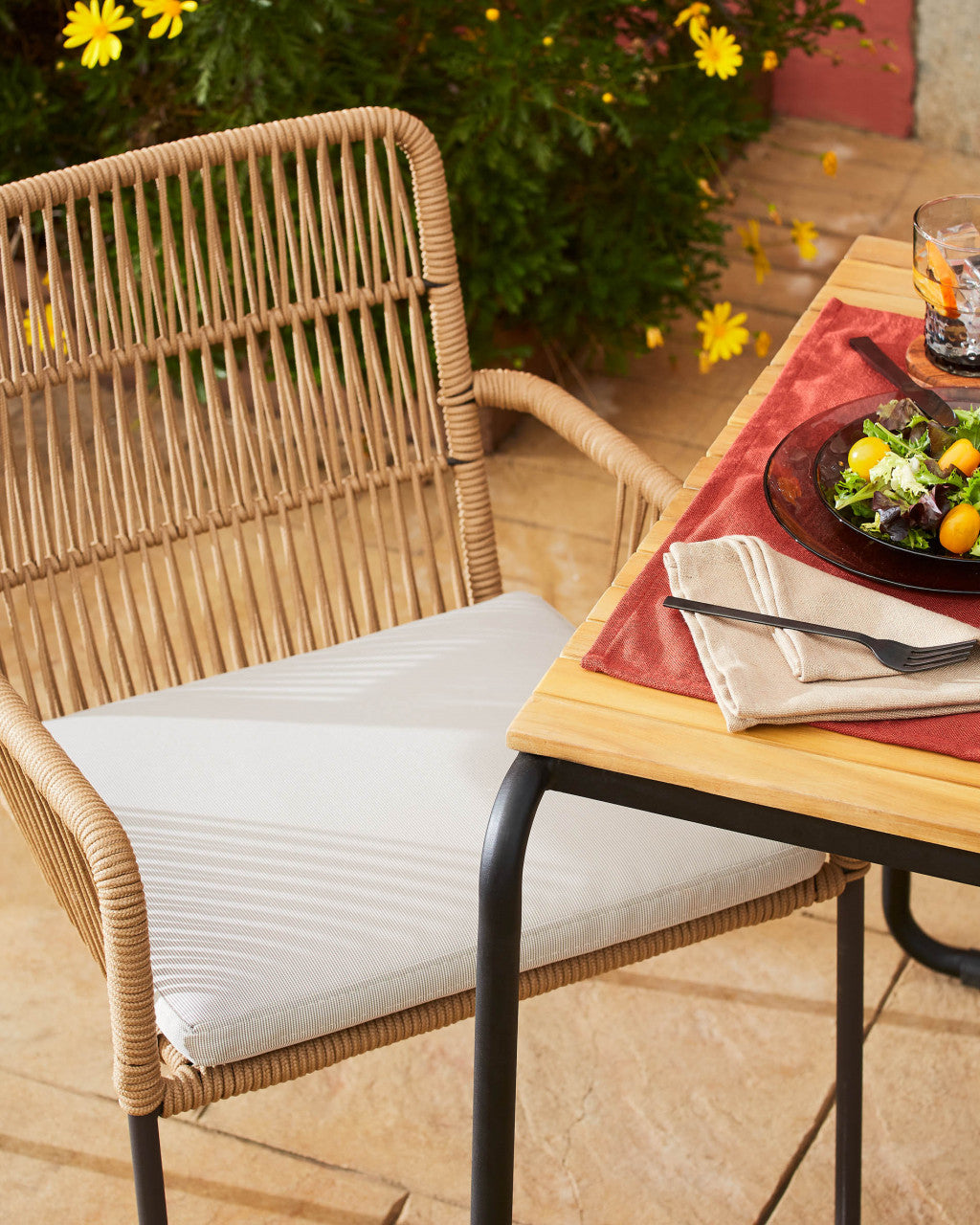 Scaun dining maro din metal Samanta Kave Home