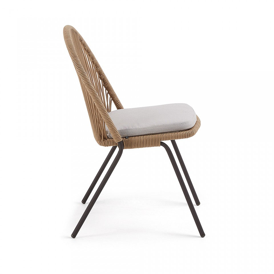 Scaun dining maro din metal Shann Kave Home