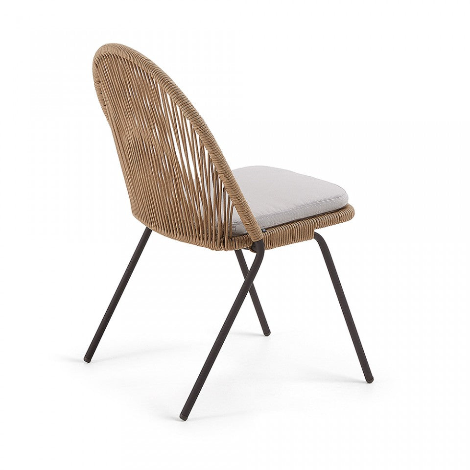 Scaun dining maro din metal Shann Kave Home