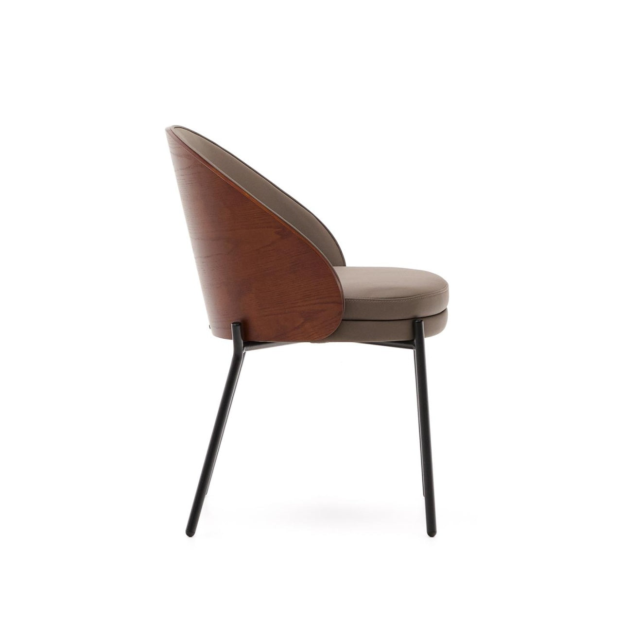 Scaun dining maro din piele ecologica Eamy Kave Home