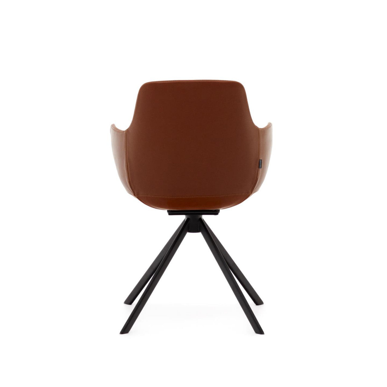 Scaun dining maro din piele ecologica Tissiana Kave Home