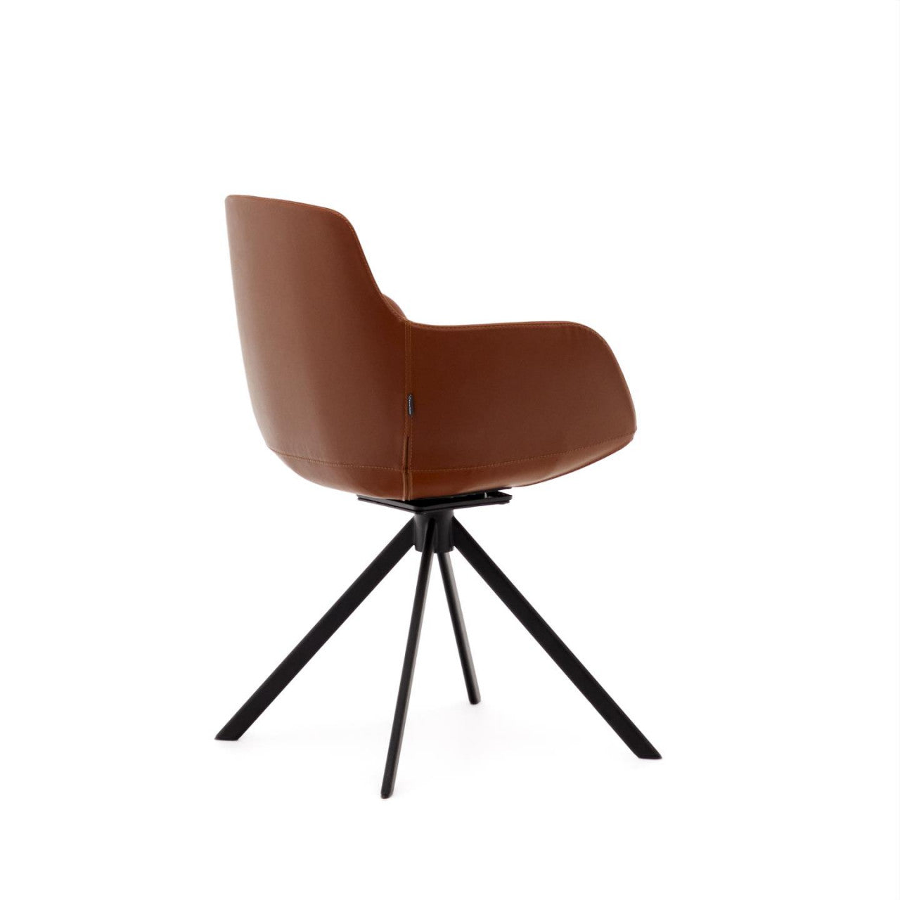 Scaun dining maro din piele ecologica Tissiana Kave Home