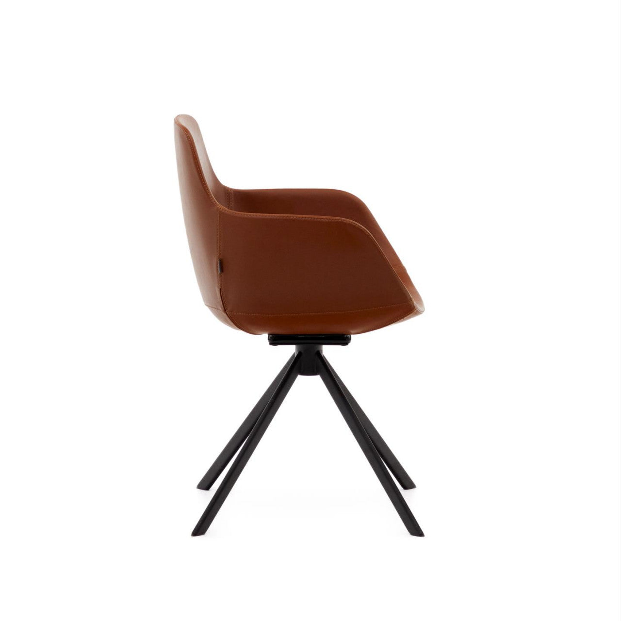 Scaun dining maro din piele ecologica Tissiana Kave Home