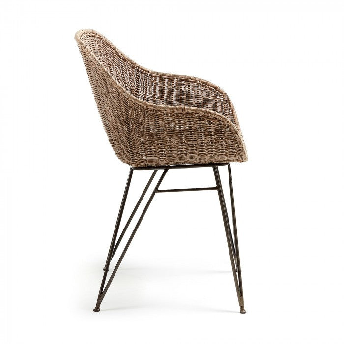 Scaun dining maro din ratan Chart Kave Home