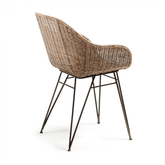 Scaun dining maro din ratan Chart Kave Home
