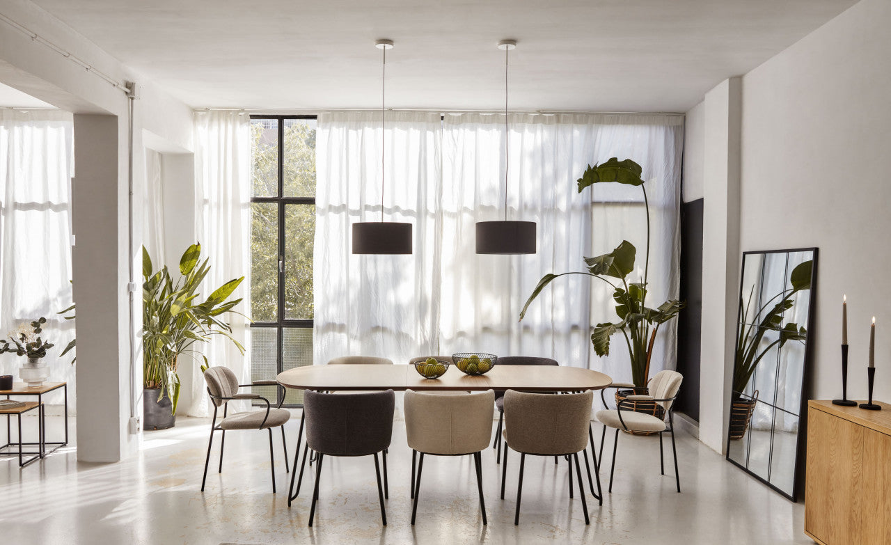 Scaun dining maro din textil Ciselia Kave Home
