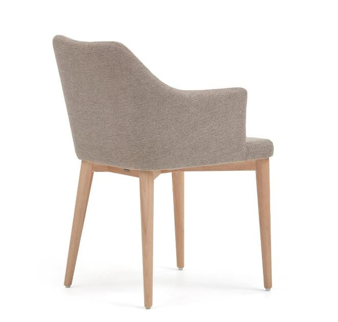 Scaun dining maro din textil Croft Kave Home