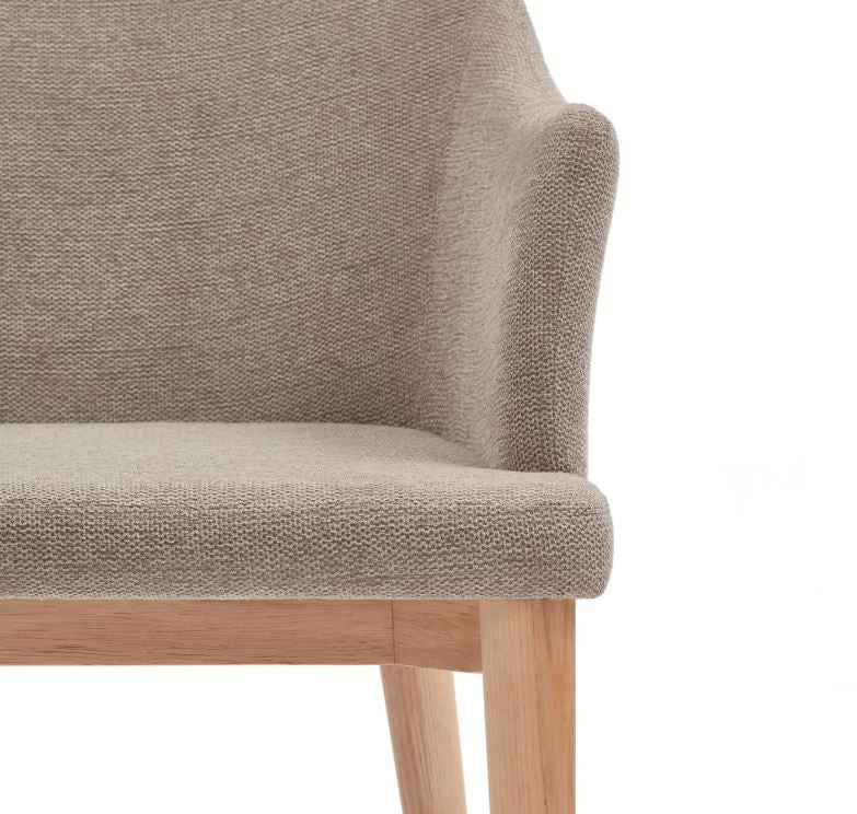 Scaun dining maro din textil Croft Kave Home