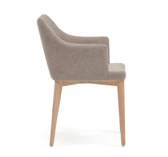 Scaun dining maro din textil Croft Kave Home