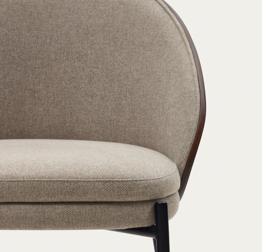Scaun dining maro din textil Eamy Kave Home