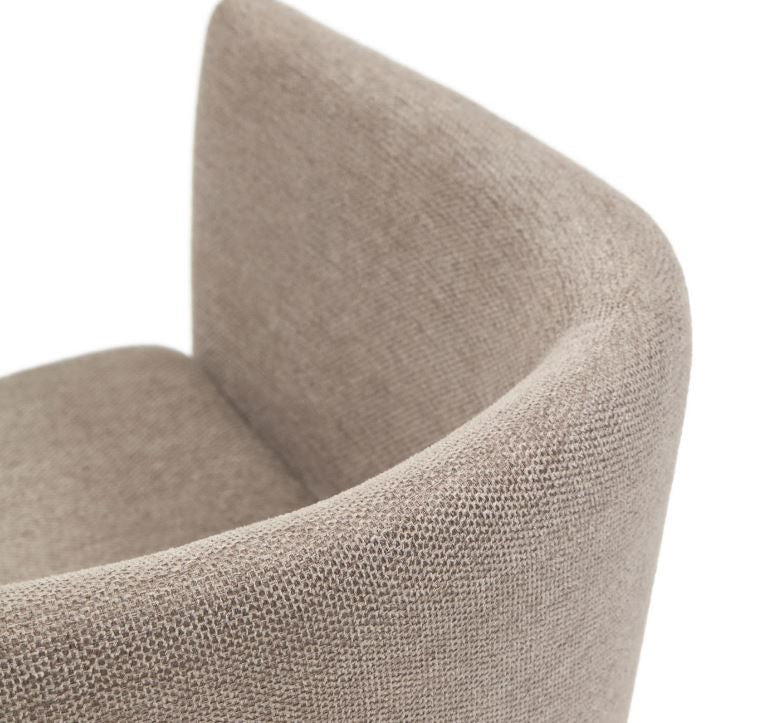 Scaun dining maro din textil Harlan Kave Home