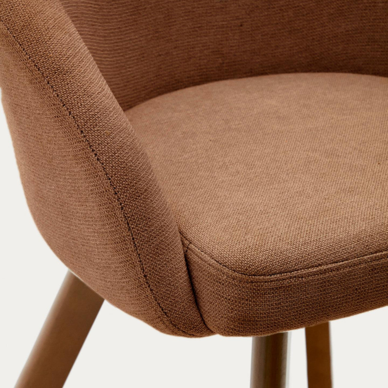Scaun dining maro din textil Marvin Chenille Kave Home