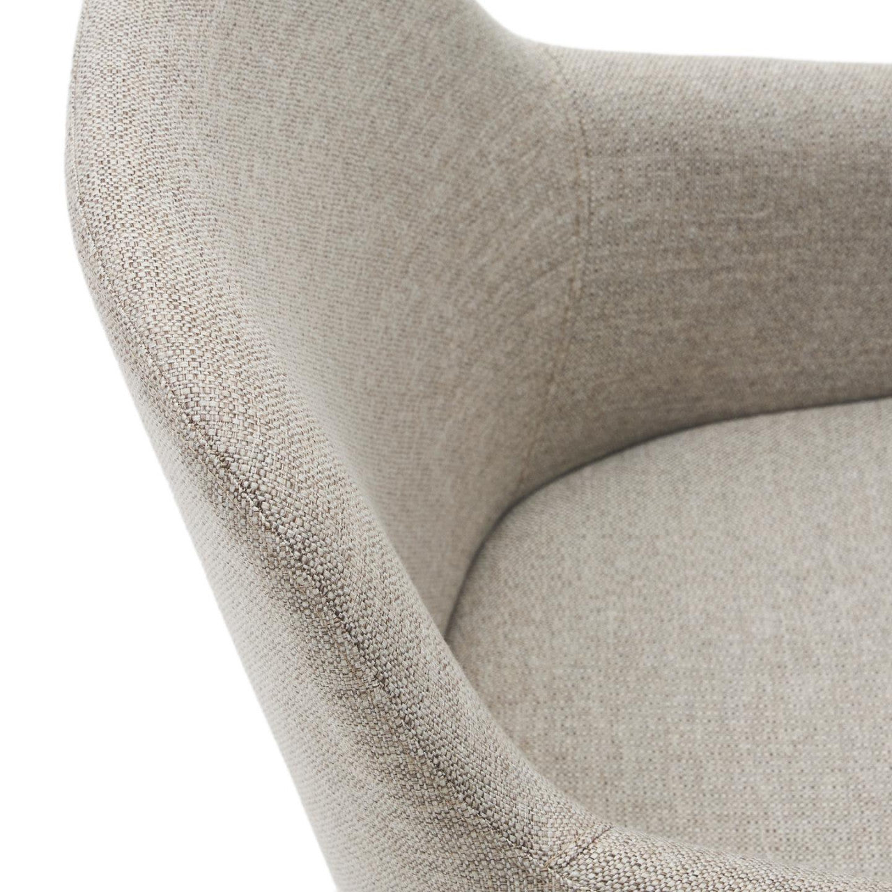 Scaun dining maro din textil Nelida Kave Home