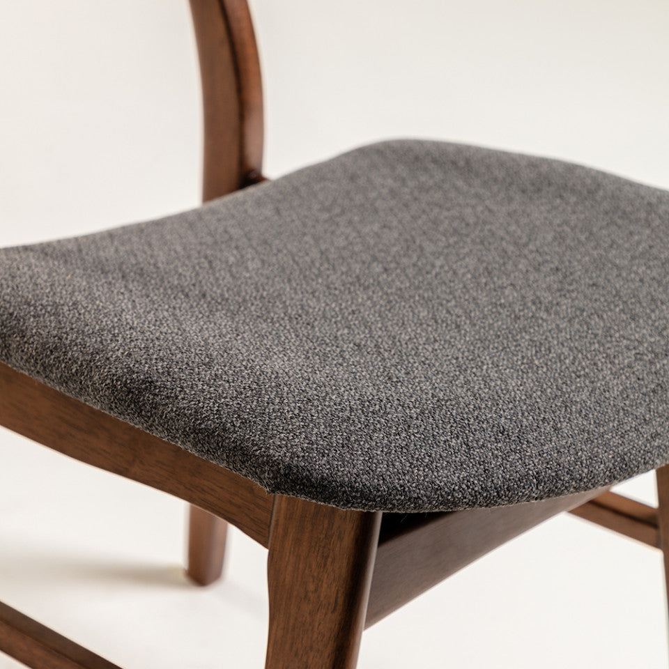 Scaun dining maro din textil Selia Kave Home