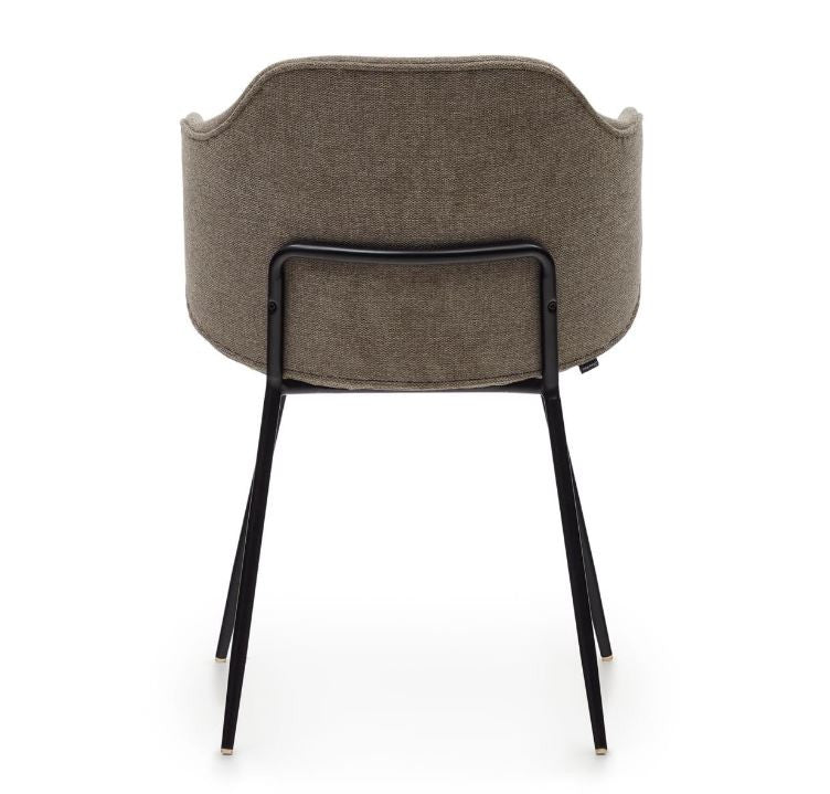 Scaun dining maro din textil Suanna Plain Kave Home