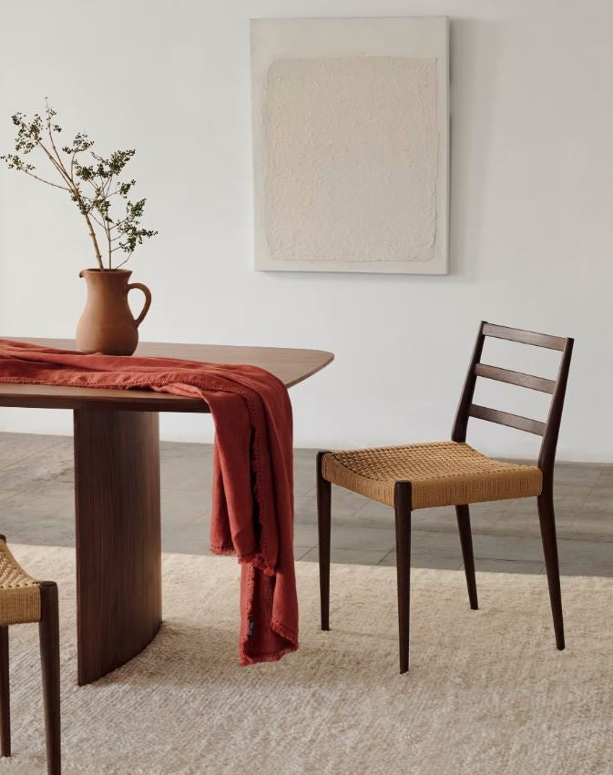 Scaun dining maro inchis din lemn Analy Kave Home