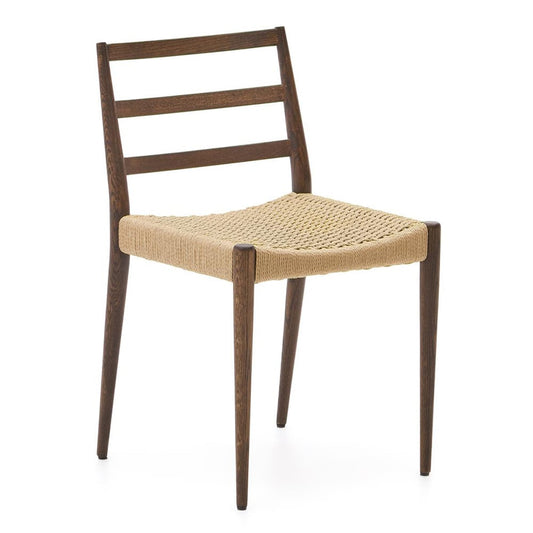 Scaun dining maro inchis din lemn Analy Kave Home