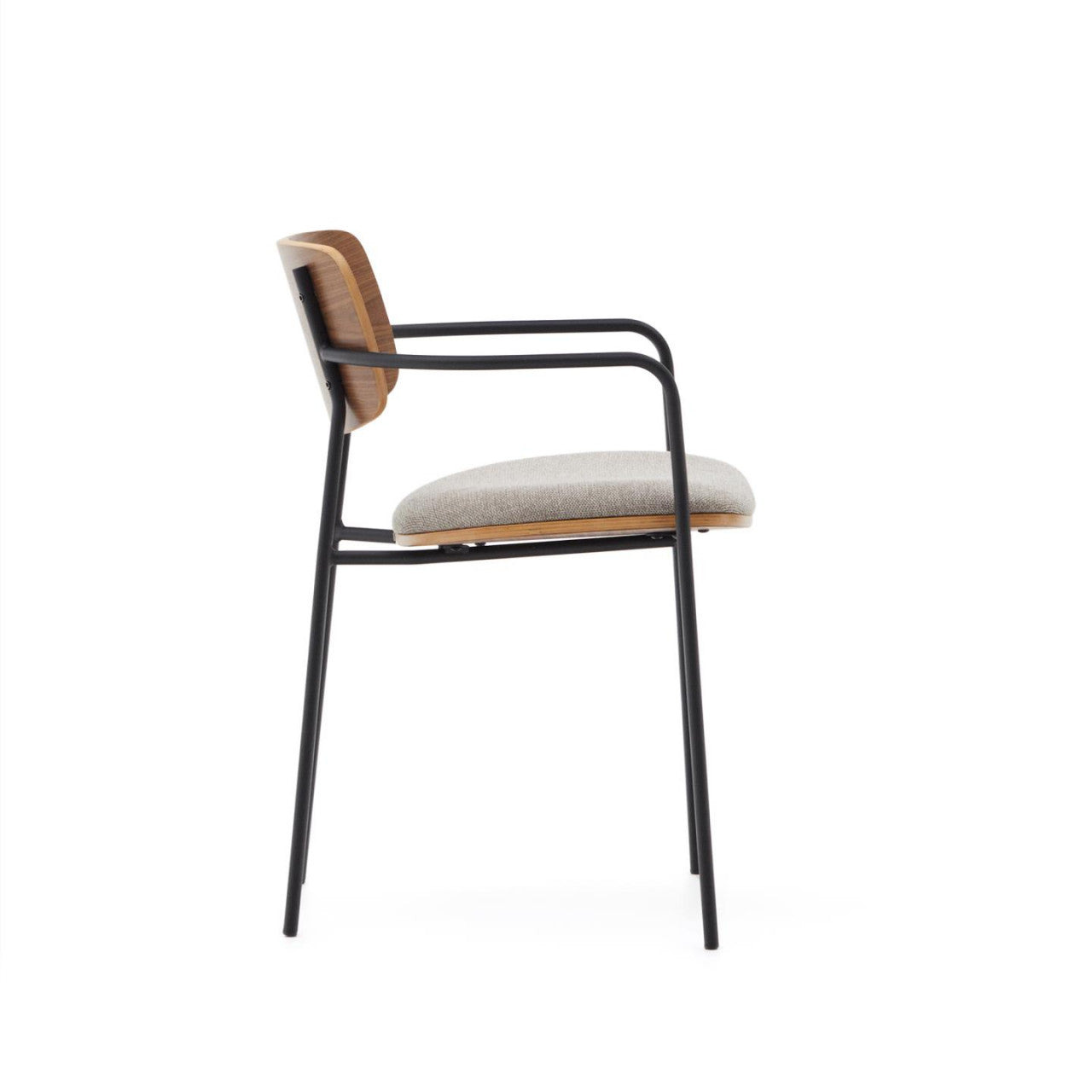 Scaun dining maro inchis din textil Maureen Kave Home