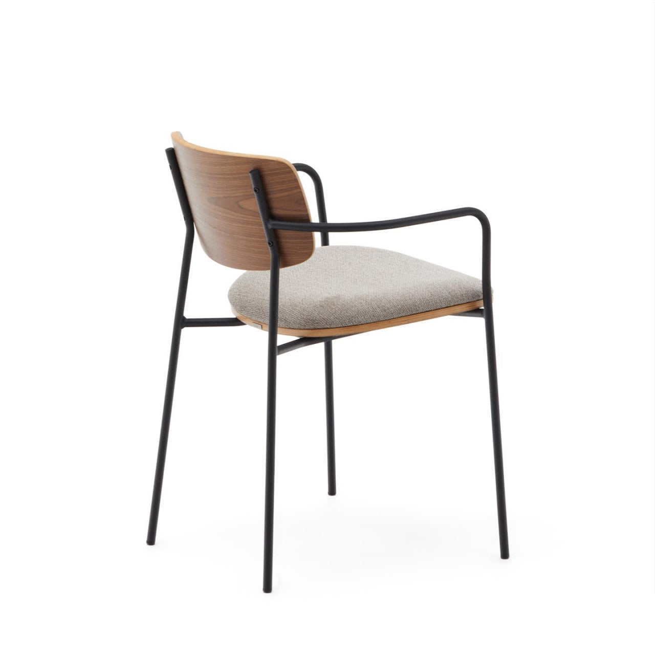 Scaun dining maro inchis din textil Maureen Kave Home