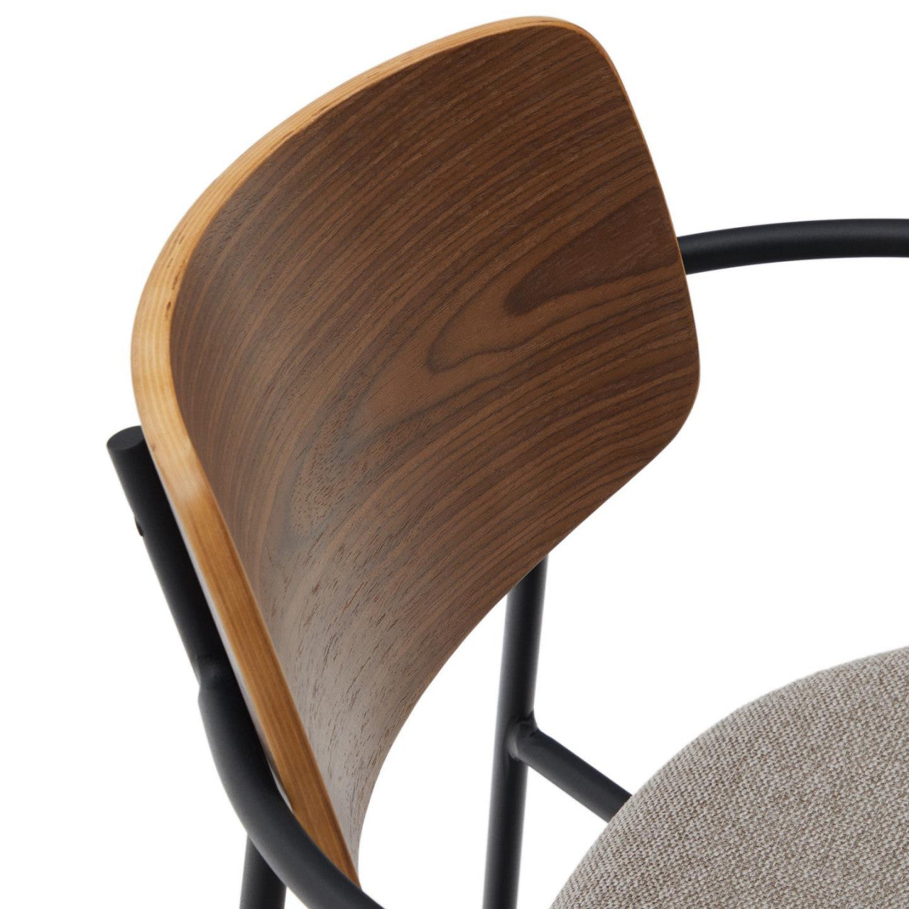 Scaun dining maro inchis din textil Maureen Kave Home