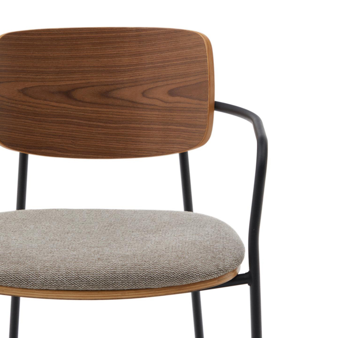 Scaun dining maro inchis din textil Maureen Kave Home