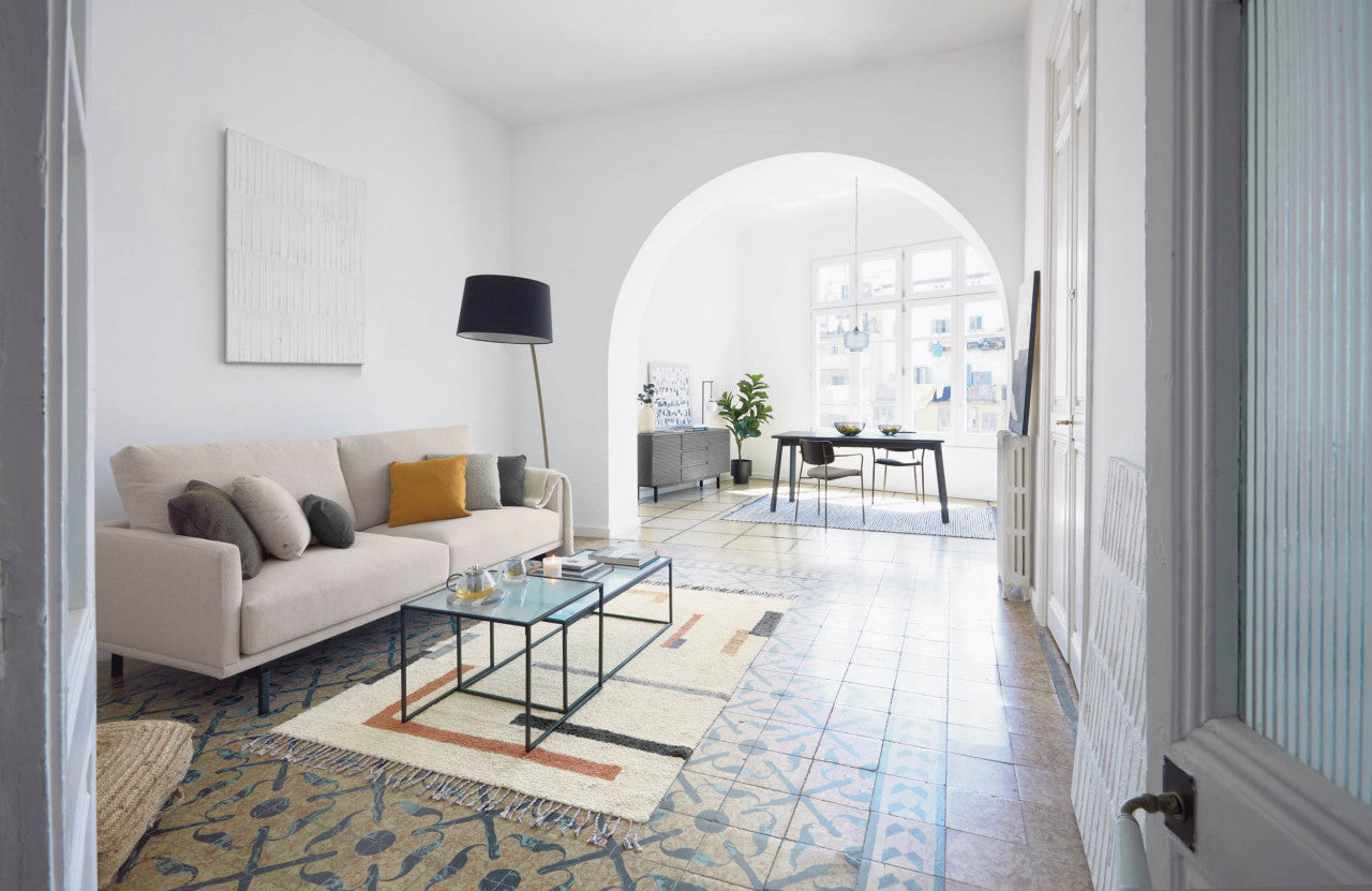 Scaun dining maro inchis din textil Maureen Kave Home