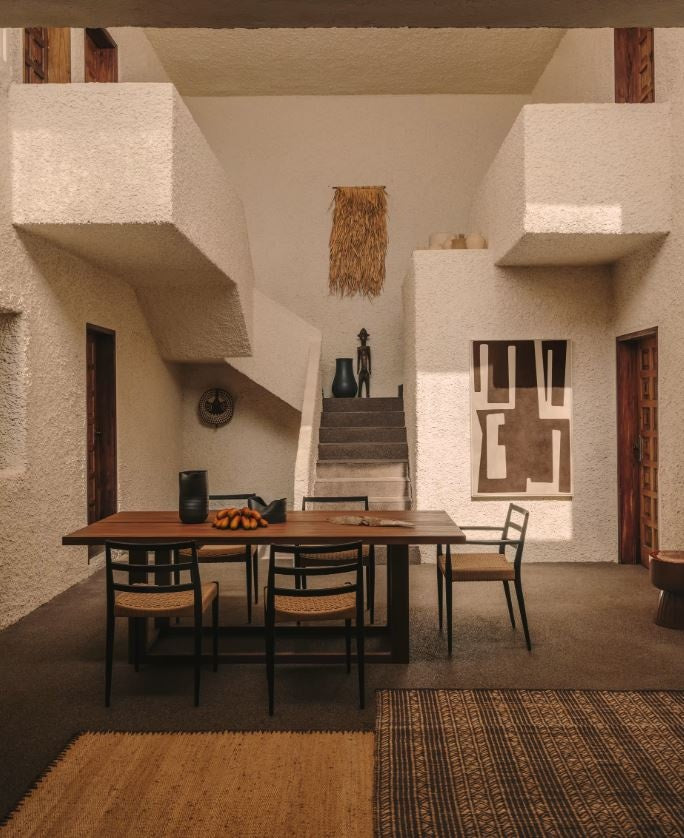 Scaun dining maro/negru din lemn Analy Kave Home