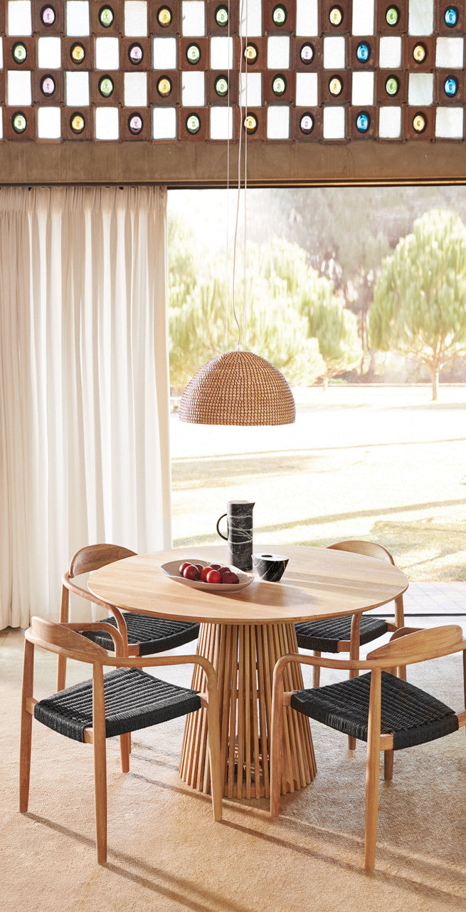 Scaun dining maro/negru din lemn Nina Style Kave Home