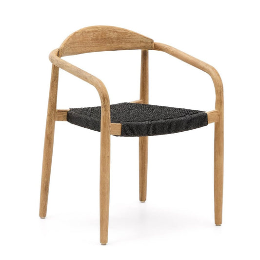Scaun dining maro/negru din lemn Nina Style Kave Home
