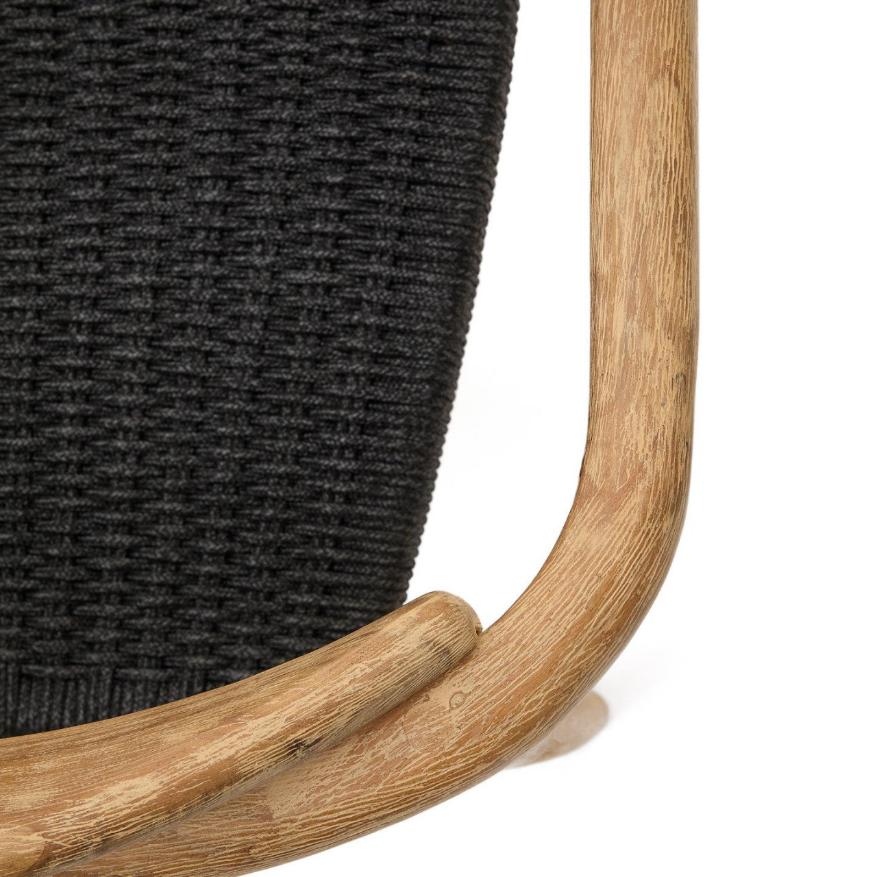 Scaun dining maro/negru din lemn Nina Style Kave Home