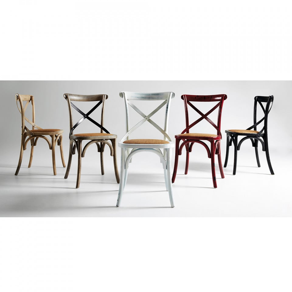Scaun dining negru din lemn Alsie Kave Home