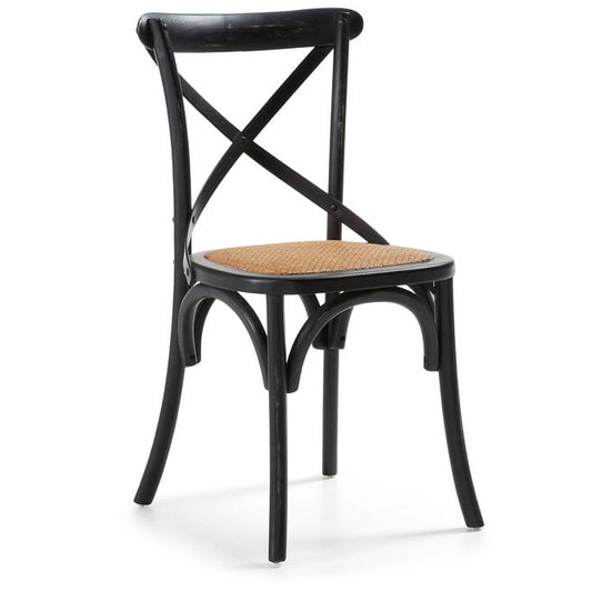 Scaun dining negru din lemn Alsie Kave Home
