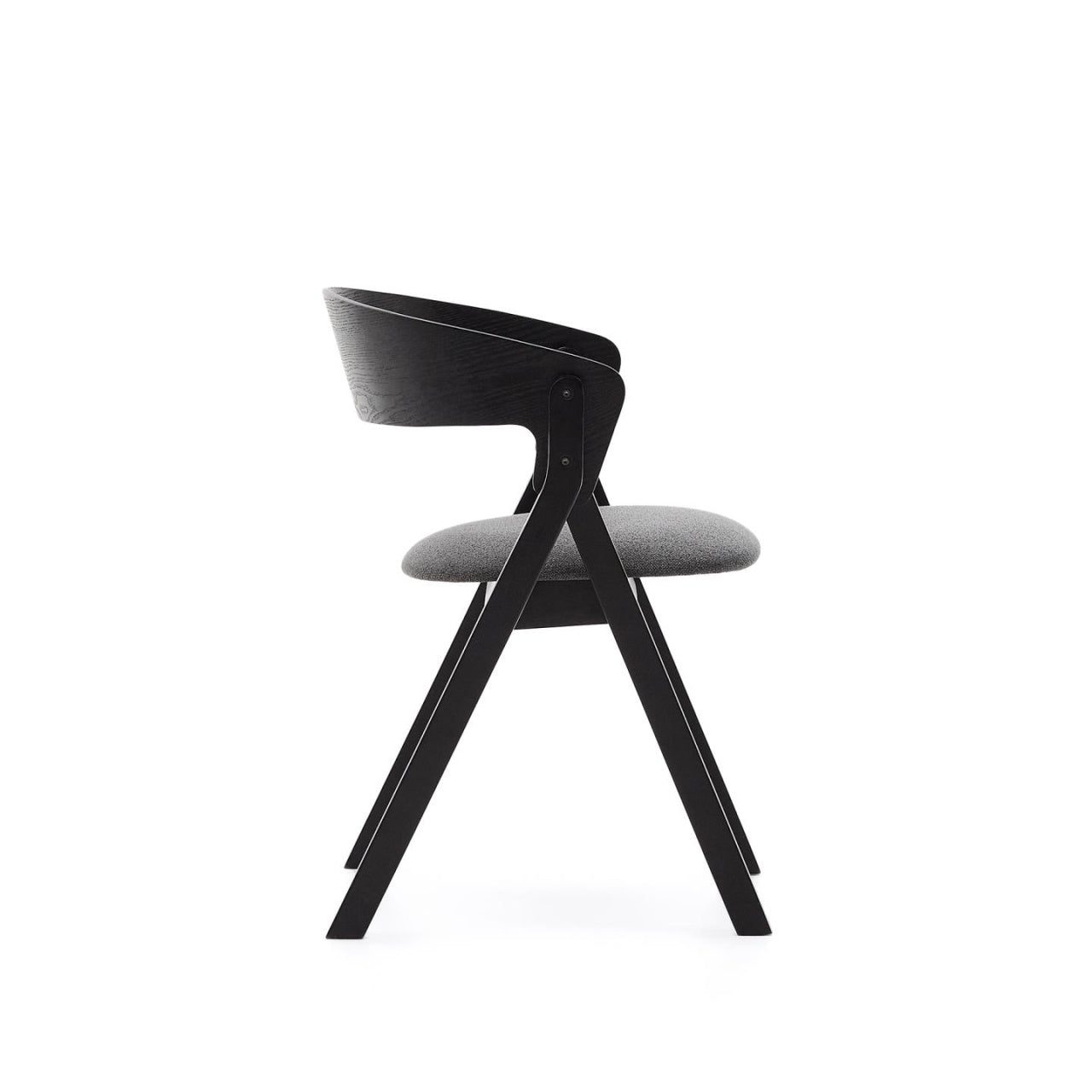 Scaun dining negru din lemn Godia Kave Home