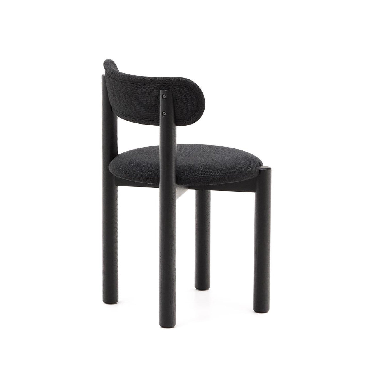 Scaun dining negru din lemn Nebai Kave Home
