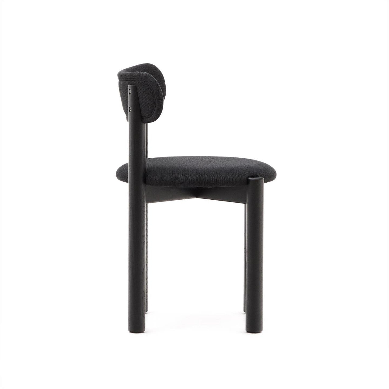 Scaun dining negru din lemn Nebai Kave Home