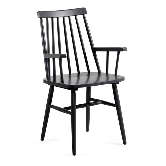 Scaun dining negru din lemn Tressia Kave Home