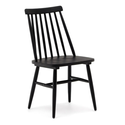 Scaun dining negru din lemn Tressia Style Kave Home