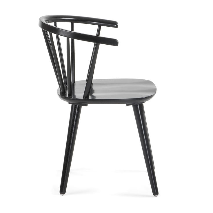 Scaun dining negru din lemn Trise Kave Home