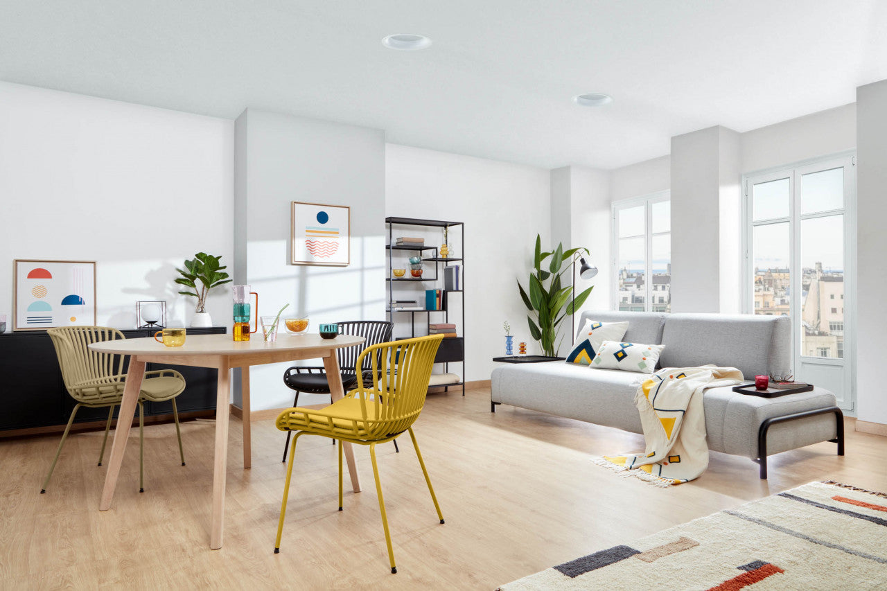 Scaun dining negru din metal Surpik Kave Home