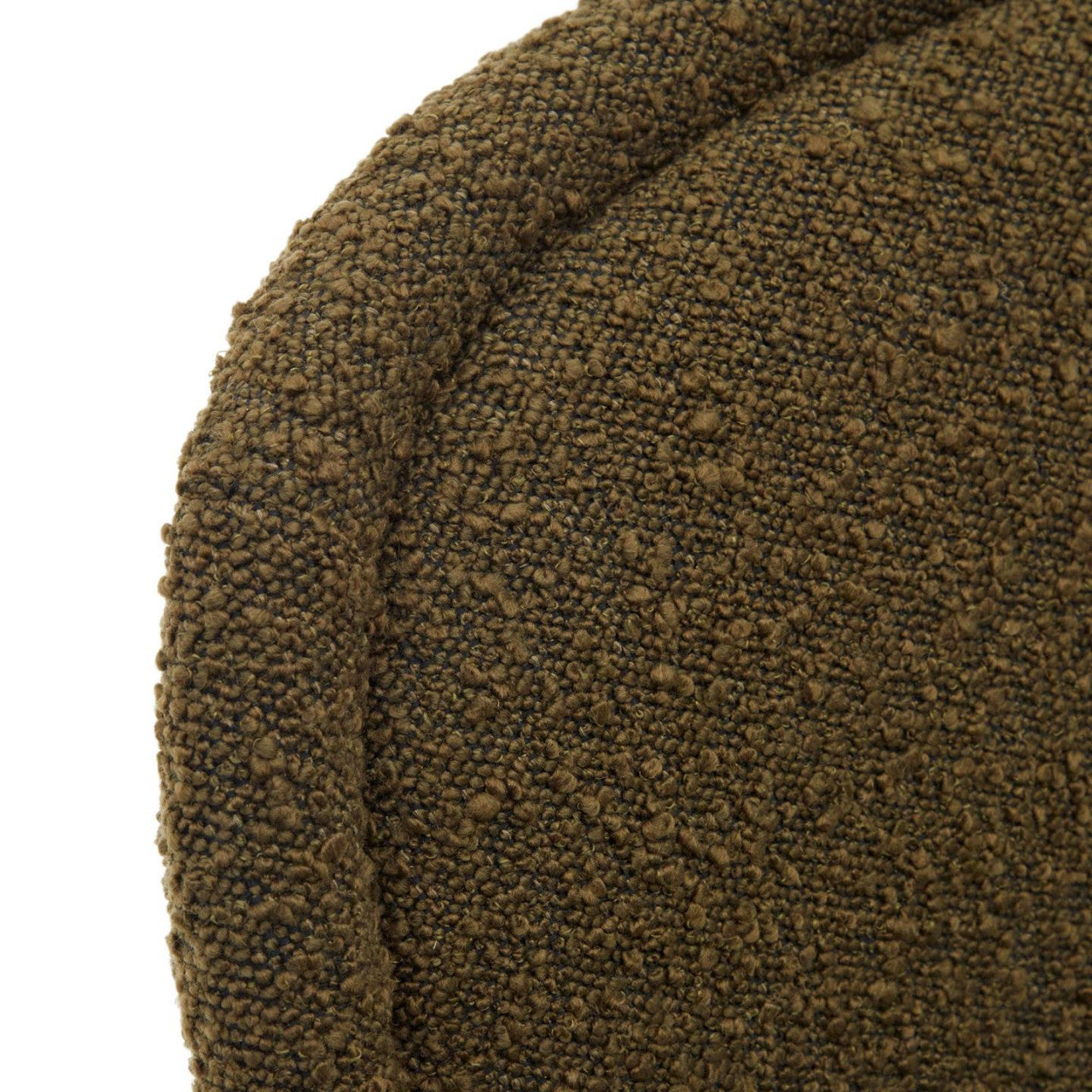 Scaun dining verde din textil Aimin Fleece Kave Home