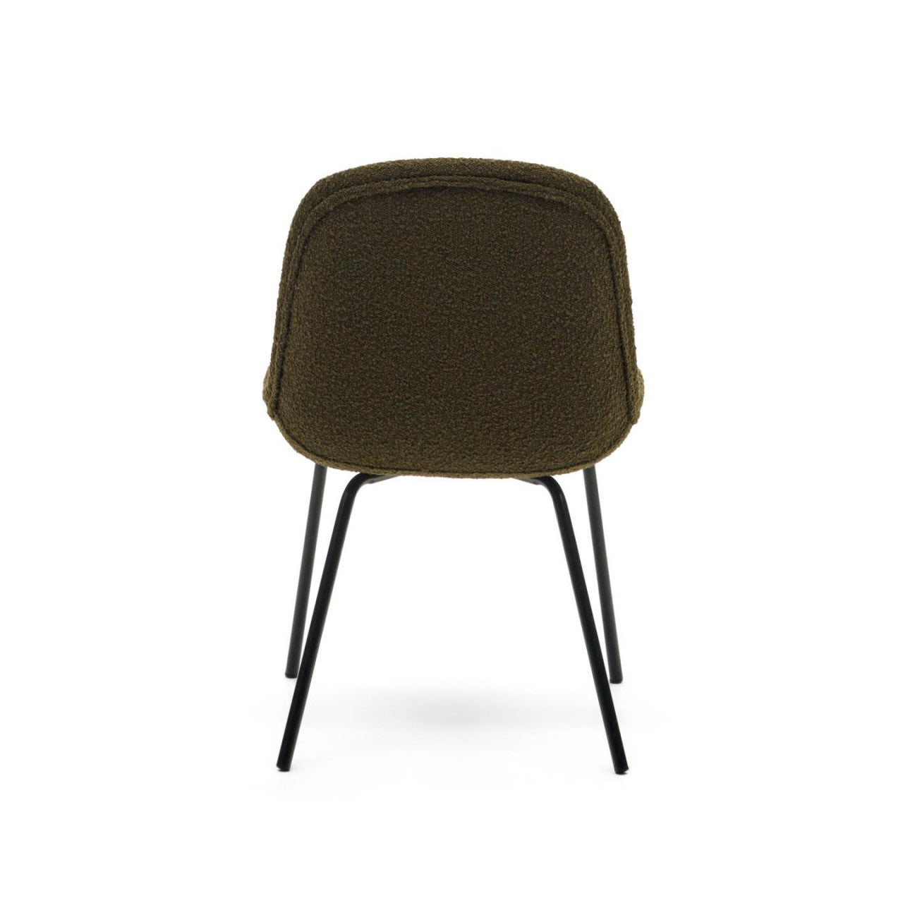 Scaun dining verde din textil Aimin Fleece Kave Home