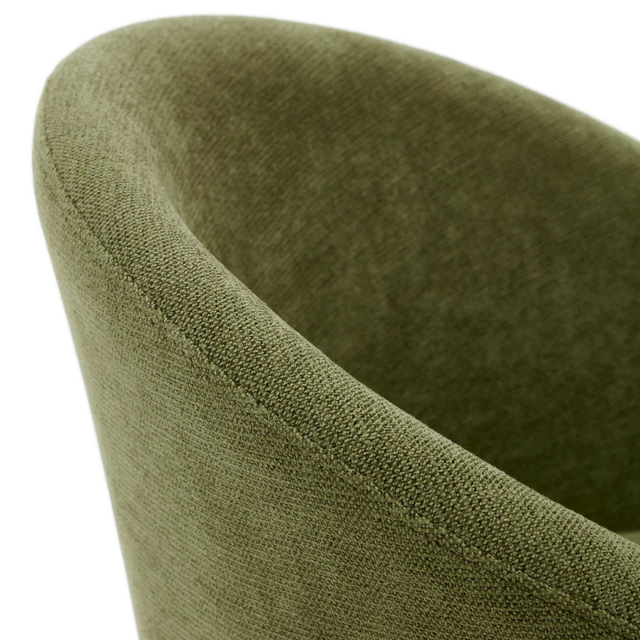 Scaun dining verde din textil Marvin Chenille Kave Home