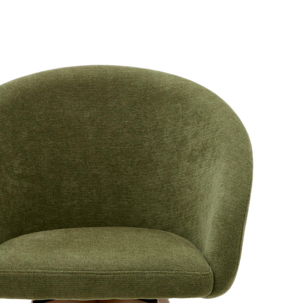 Scaun dining verde din textil Marvin Chenille Kave Home