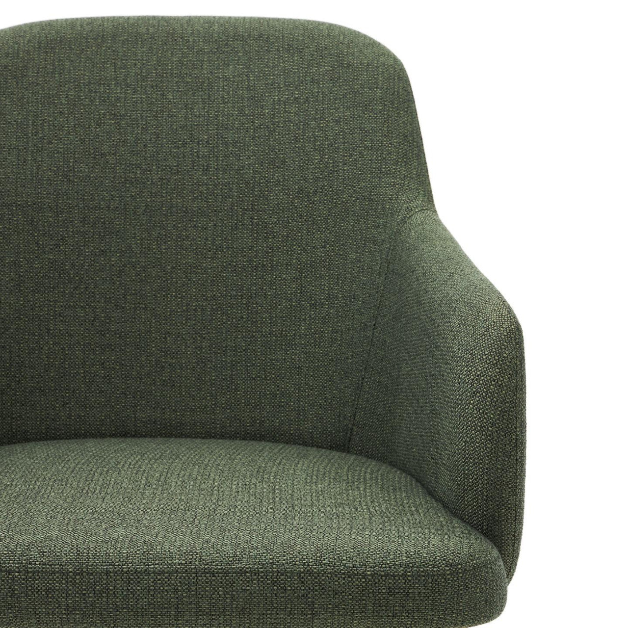 Scaun dining verde din textil Nelida Kave Home