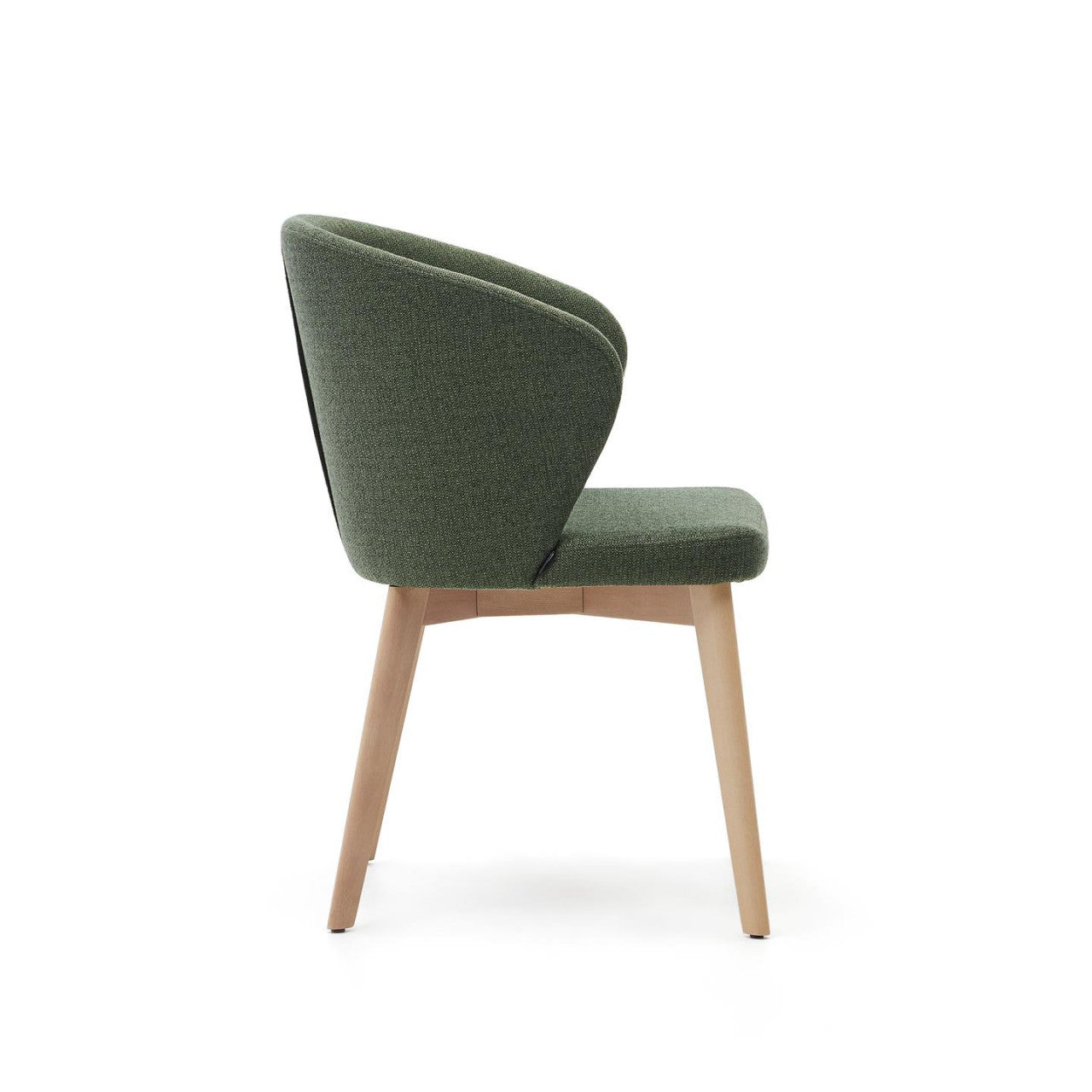 Scaun dining verde/maro deschis din textiln Darice Kave Home