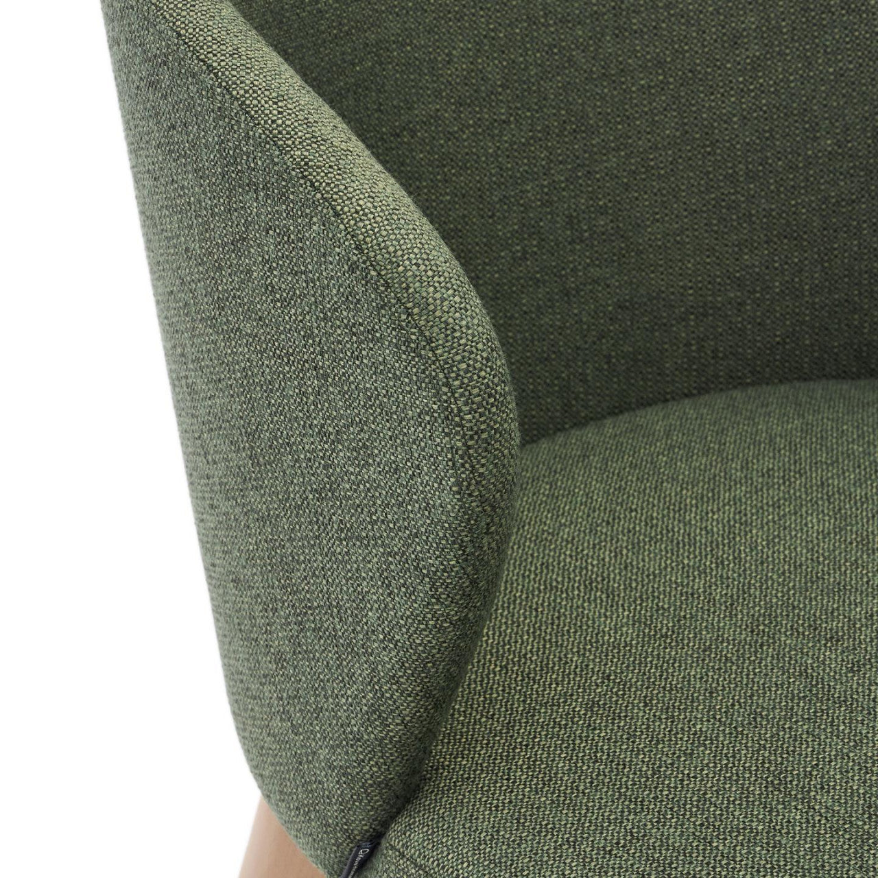 Scaun dining verde/maro deschis din textiln Darice Kave Home