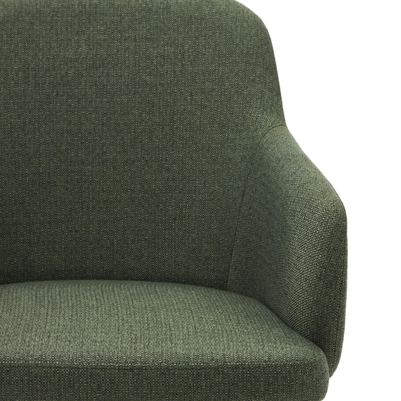 Scaun dining verde/maro inchis din textil Nelida Kave Home