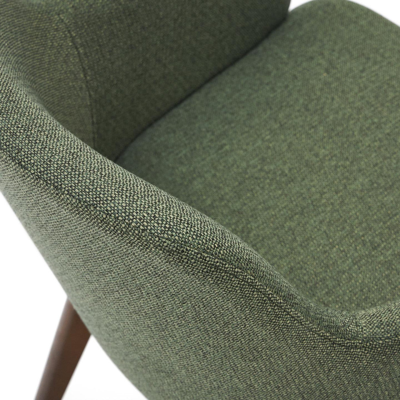 Scaun dining verde/maro inchis din textil Nelida Kave Home