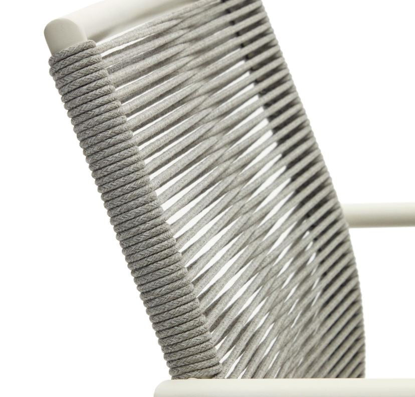 Scaun exterior alb din metal Culip Kave Home