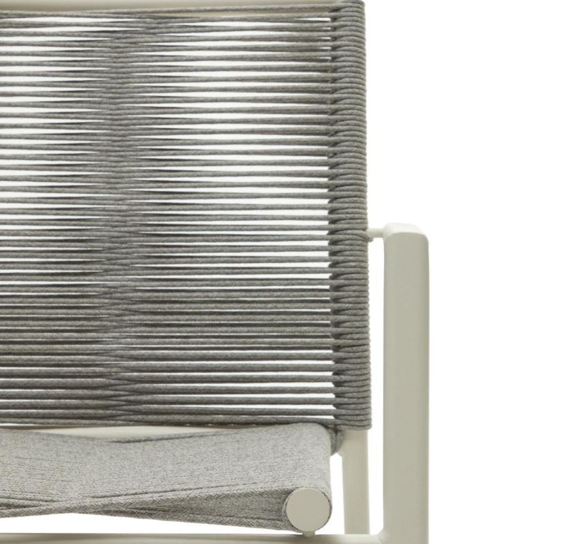 Scaun exterior alb din metal Culip Kave Home